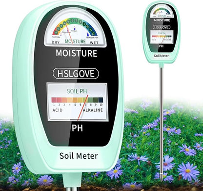 Make plant care easy with the 2-in-1 Soil Moisture &amp; pH Meter, designed to monitor critical moisture levels and pH balance for healthy, thriving plants. Battery-free with a dual dial display, it provides instant, accurate results. Ideal for indoor and outdoor use, it’s perfect for gardeners of all levels and makes a great gift.