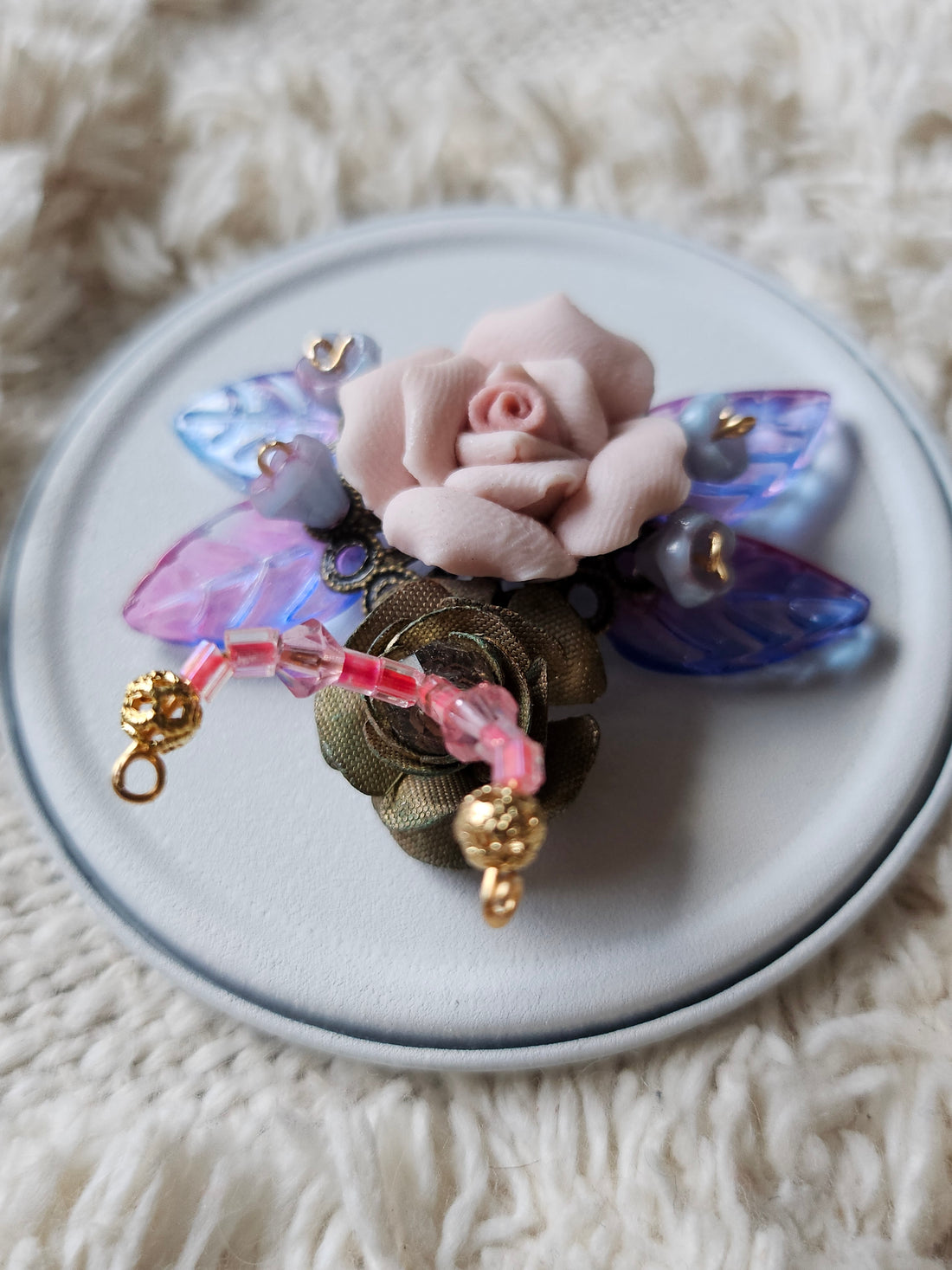 Jeweled Insect and Creature Art: Small Stone and Bead Sculptures