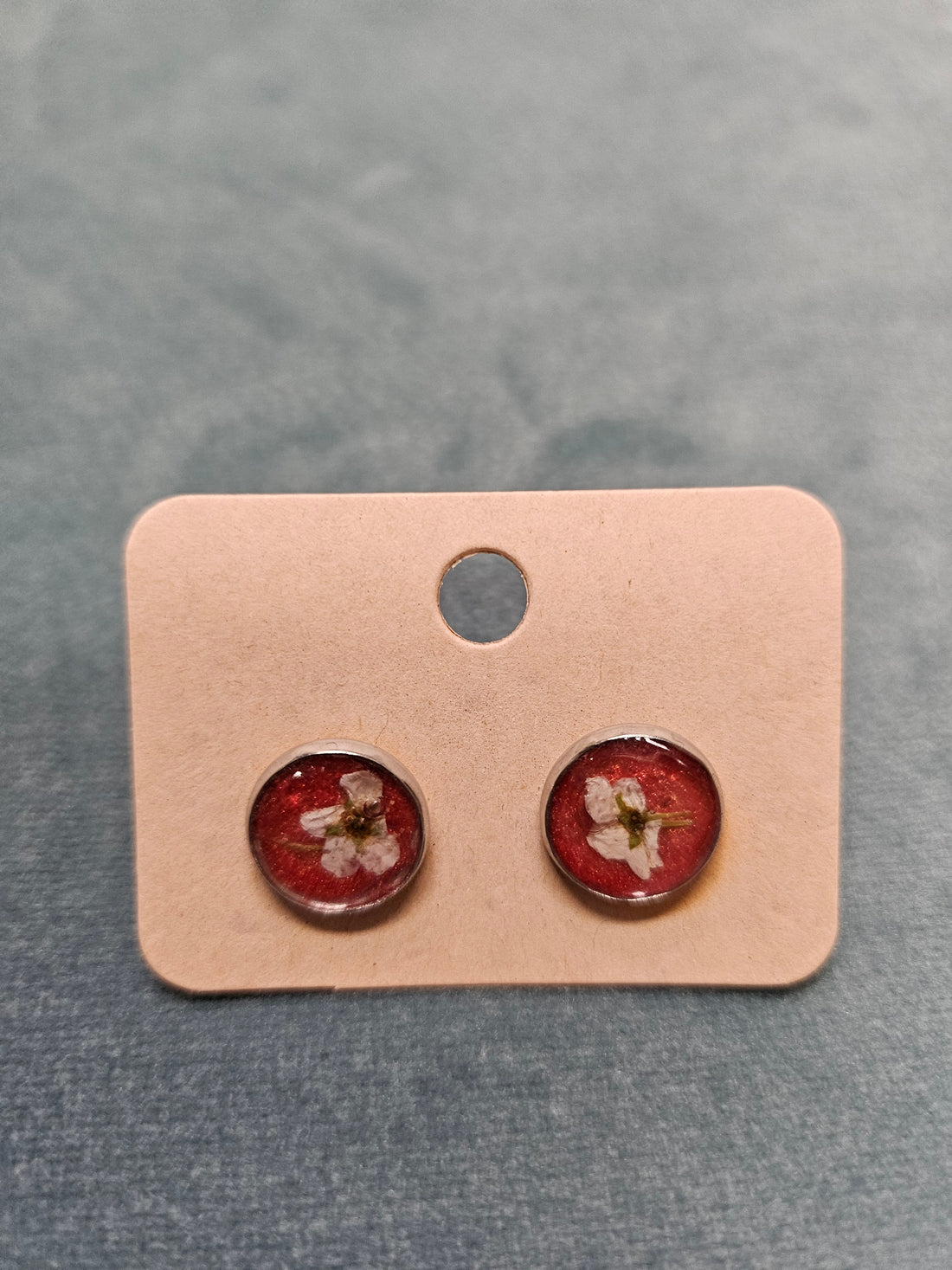 Handcrafted Floral Resin Earrings