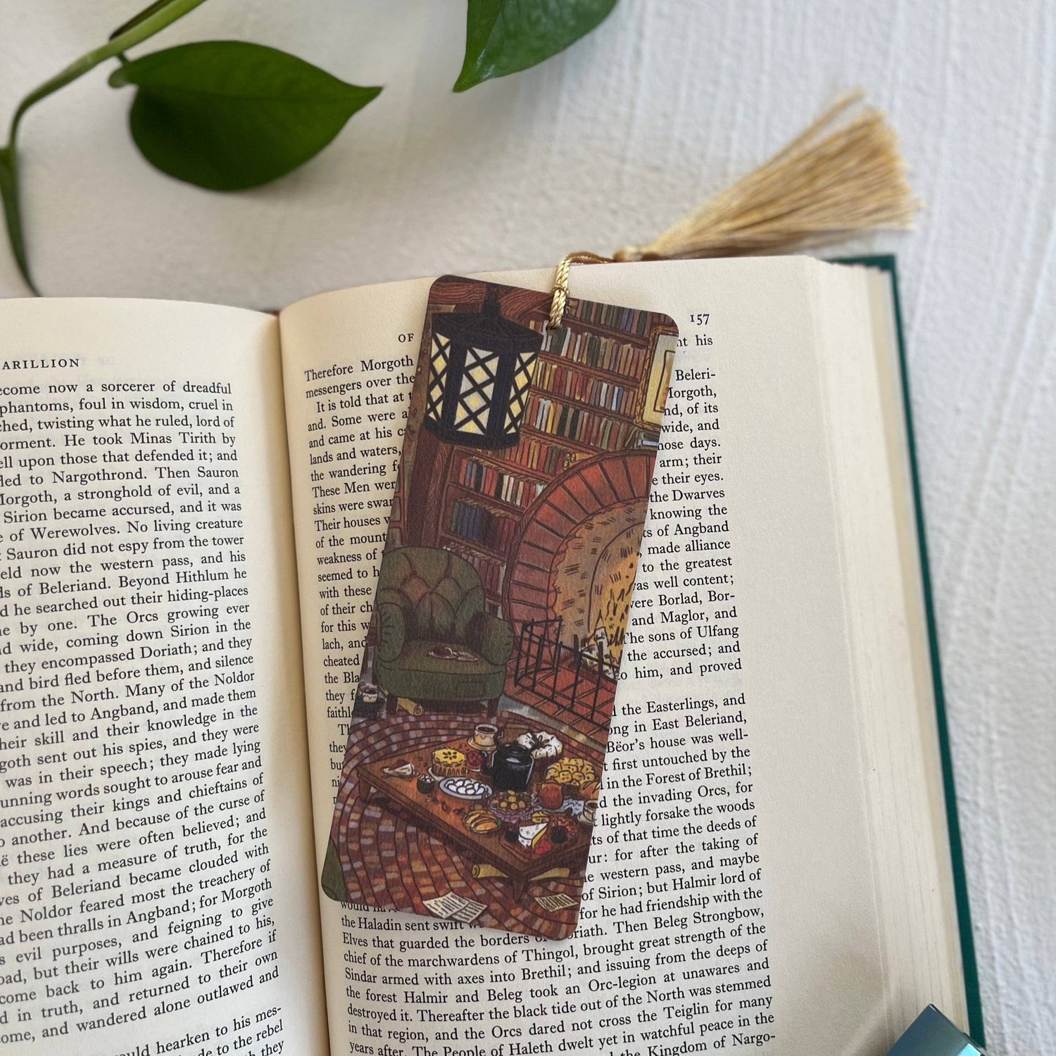 Cozy Hobbit Nook Hand Illustrated Bookmark – Jungle Relics