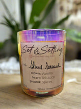 Slow & Sensual 12oz Candle by Set & Setting Love features a rich blend of vanilla, tobacco, and spices in an iridescent glass jar. Made with a natural coconut-soy wax blend, it offers a clean, eco-friendly burn. Perfect for romantic evenings, self-care, and gifting, it creates a warm, intimate ambiance.